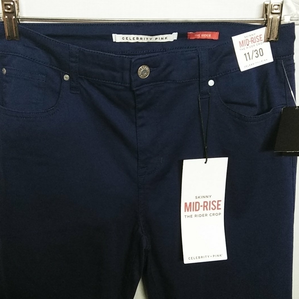 Rider Crop Mid Rise 11/30 Skinny Stretch NEW - Picture 5 of 6